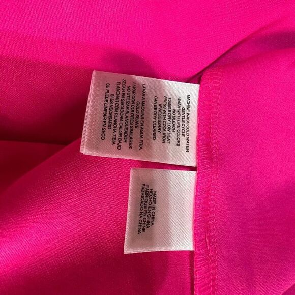NWT RACHEL Rachel Roy One Shoulder Dress Pink Sizzle XL Elegant Party Cocktail - Picture 11 of 12